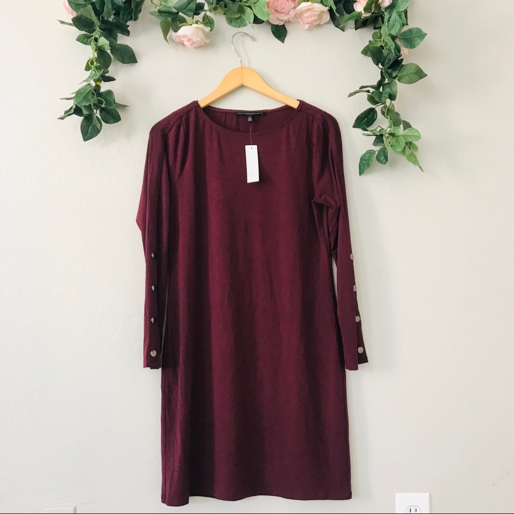 WHBM Maroon Dress Size Medium